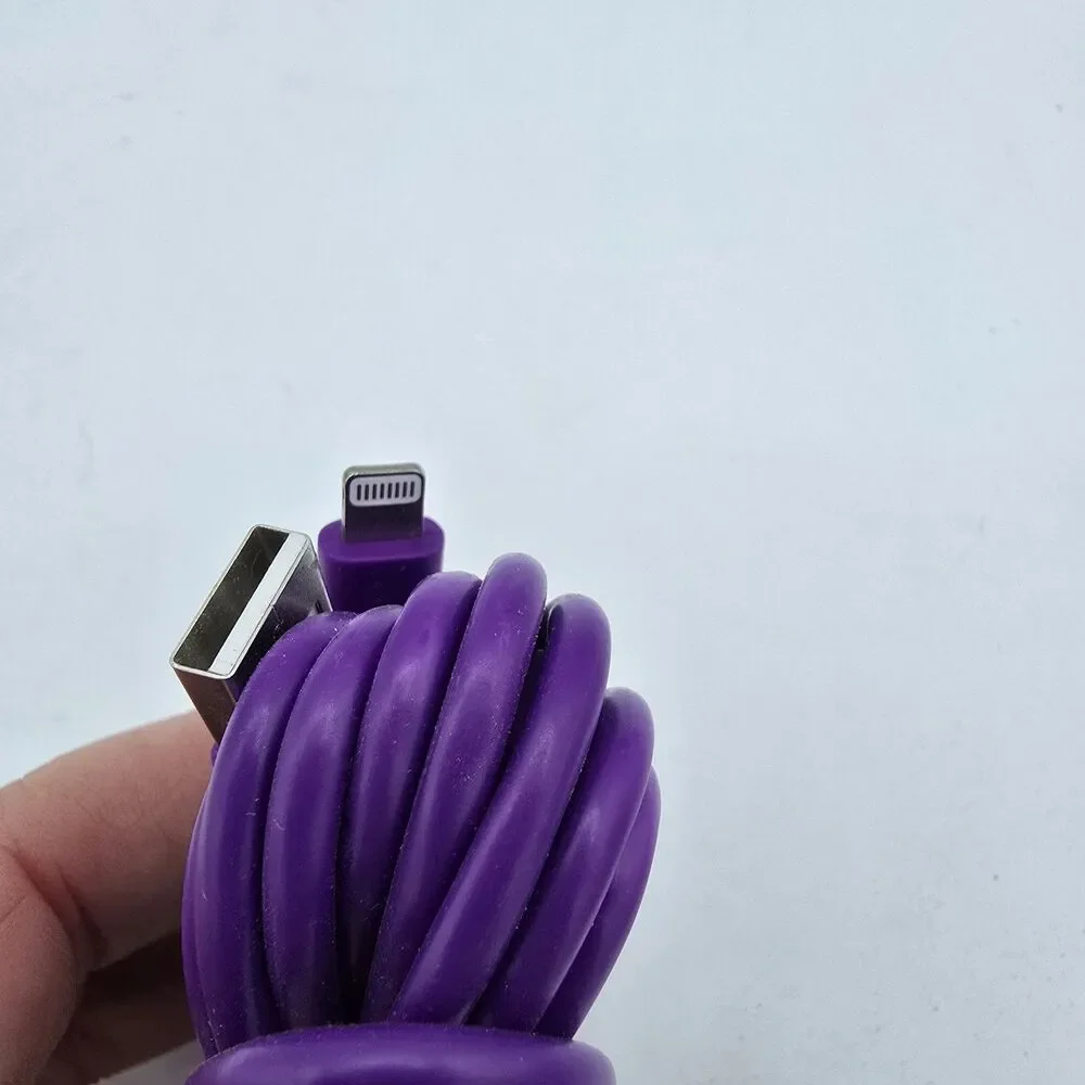 10 Foot Purple Wireless Gear Charging Cable Heavy Duty For iPhone/iPad New